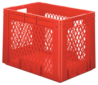 Zwaarlast transport stapelbakken doorbroken wanden en gesloten bodem