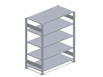 Basisset Fliplus RAL kleur - legbordstellingen