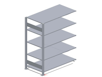Aanbouwset Fliplus RAL kleur - legbordstellingen