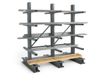 Dubbel zijdig - 200 tot 600 kg per arm - middelzware draagarmstellingen