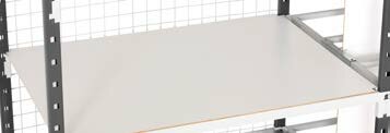 Opleg hardboard wit Flip - legbordstellingen
