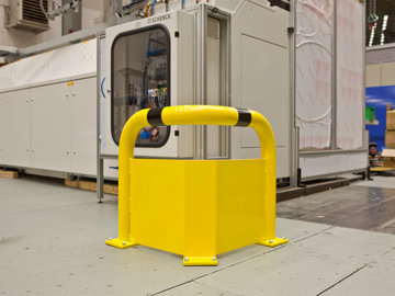 Hoekbeschermbeugels met onderrijbeveiliging