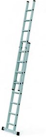 Tweedelige aluminium opsteekladders 