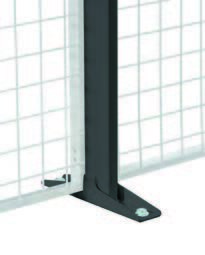 Staanders voor industriële scheidingswand