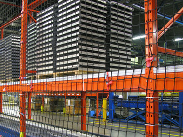 Magazijnstellingnet met liggerlengte 1850 mm