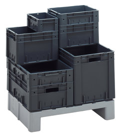 ESD zwaarlast transport stapelbakken