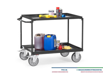 Tafelwagens met stalen etages Grey Edition Fetra