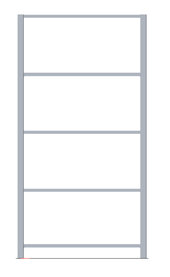 open systeem-blauw(RAL5010+sendzimir verzinkt)-250kg legbord-1 x 500mm diep-legbordstellingen-schulte lagertechnik