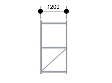 1 x 1200mm diepe grootvakstelling-spaanplaat legborden-grootvakstellingen