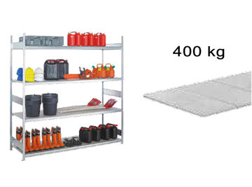 400kg per legbord - 1 x 800mm diepe grootvakstelling-stalen legborden-grootvakstellingen