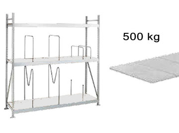 500kg per legbord - 1 x 1000mm diepe grootvakstelling-stalen legborden-grootvakstellingen