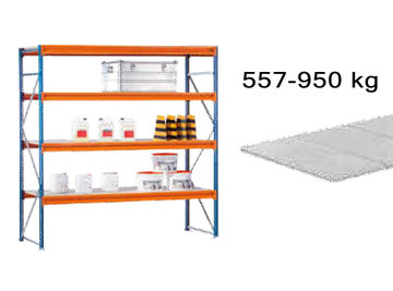 Fachlast 557 bis 950 kg - Großfachregale in 1000 mm Tiefe mit Stahlpaneelen
