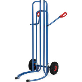 Bandensteekwagen 2035A, draagvermogen 200 kg, hoogte 1510 mm, steekdiepte 660 mm, steekbreedte 500 - 945 mm, Fetra