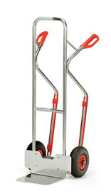 Aluminium steekwagen A1330L, draagvermogen 200 kg, hoogte 1300 mm, steekdiepte 250 mm, steekbreedte 320 mm, Fetra