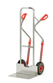 Aluminium steekwagen A1331L, draagvermogen 200 kg, hoogte 1300 mm, steekdiepte 300 mm, steekbreedte 480 mm, Fetra