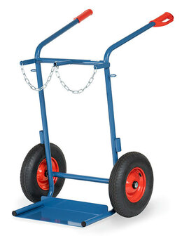 Gasflessenwagen 51011, draagvermogen 150 kg, hoogte 1300 mm, Fetra