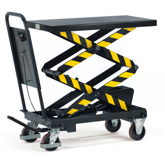 Verrijdbare heftafel 6837, draagvermogen 500 kg, laadvlak 1010x520 mm, Fetra
