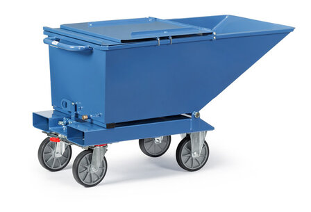 Afvalbak 4703, draagvermogen 750 kg, inhoud 600 liter, Fetra