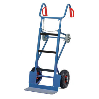 Zware apparaten steekwagen 11051, draagvermogen 400 kg, hoogte 1300 mm, schepdiepte 190 mm, schepbreedte 550 mm, Fetra