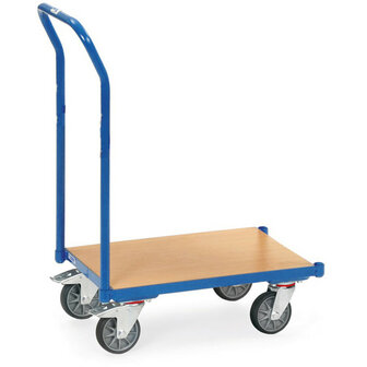Eurobakken rolplateau 135820, met duwbeugel, laadvlak 605x408mm, Fetra
