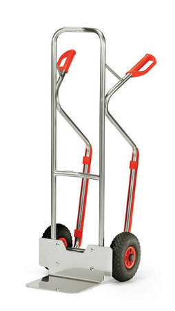 Aluminium steekwagen A1330L, draagvermogen 200 kg, hoogte 1300 mm, steekdiepte 250 mm, steekbreedte 320 mm, Fetra