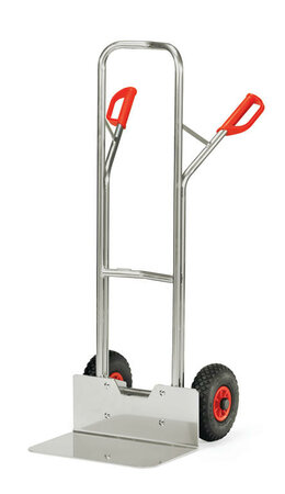 Aluminium steekwagen A1326V, draagvermogen 200 kg, hoogte 1300 mm, steekdiepte 300 mm, steekbreedte 480 mm, Fetra