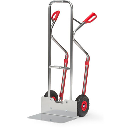 Aluminium steekwagen A1331P, draagvermogen 200 kg, hoogte 1300 mm, steekdiepte 300 mm, steekbreedte 480 mm, Fetra