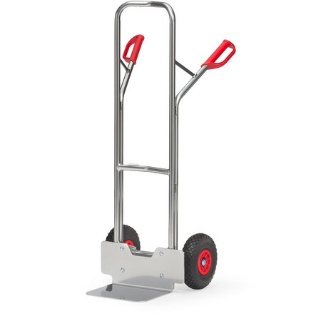 Aluminium steekwagen A1325P, draagvermogen 200 kg, hoogte 1300 mm, steekdiepte 250 mm, steekbreedte 320 mm, Fetra