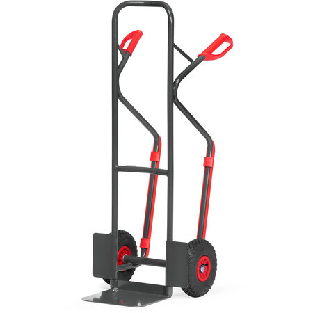 Steekwagen B1330L/7016, draagvermogen 300 kg, hoogte 1300 mm, steekdiepte 250 mm, steekbreedte 320 mm, Fetra