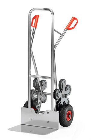 Trappensteekwagen AK 1328, draagvermogen 200 kg, hoogte 1300 mm, steekdiepte 300 mm, steekbreedte 480 mm, Fetra