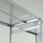 Staanders legbordstelling Epsilon - ca. 1760x300 mm (hxd)/gegalvaniseerd/perforaties om de 40 mm/open staanders