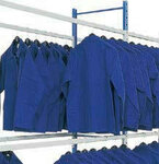 Ovale kledingligger grootvakstelling Epsivol - lengte 1800 mm/40x20 mm/leverbaar in diverse RAL kleuren/max. draagvermogen 156 kg per liggerpaar/excl. borgpennen