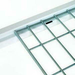 Draadgaaslegbord elektroverzinkt grootvakstelling Epsivol - afmetingen 1250x800 mm (bxd)/voor Z of neusliggers/maaswijdte 100x50 mm/draaddoorsnede 5 mm/draagvermogen 206 kg