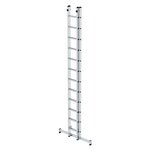 Aluminium 2-delige opsteekladder  - met Nivello stabilisatiebalk/werkhoogte 7.2 m/ladderlengte uitgeschoven 6.04 m/ladderlengte ingeschoven 3.62 m/aantal sporten 2x12/breedte ladder 420 mm