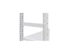 17760-Basisset kantoorstelling - ca. 2000x750x600mm/6 legborden zonder middenaanslag/5 ordnerhoogtes/sendzimir verzinkt/150kg/langstraversen