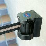 Wandafzetband Morion in kunststof cassette/voor vastschroeven/afmetingen 110x130 mm (bxh)/bandbreedte 50 mm/bandlengte 3 meter/zwart-zilver-zwart