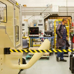 Wandafzetband Morion in kunststof cassette/magnetisch/afmetingen 110x130 mm (bxh)/bandbreedte 50 mm/bandlengte 4 meter/geel-zwart