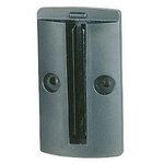 Wandclip voor wandafzetband/om vast te schroeven/kunststof/zwart