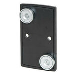 Wandclip voor wandafzetband/magnetisch/kunststof/zwart