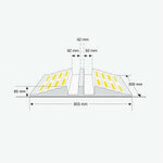 MORION beschermgoot/afmetingen 855x300x85 mm (lxbxh)/voor kabels en buizen tot 75 mm &Oslash;/zeer sterk rubber/snel te plaatsen en te verwijderen