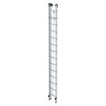 Aluminium 2-delige optrekladder  - zonder stabilisatiebalk/werkhoogte 8.3 m/ladderlengte uitgeschoven 7.22 m/ladderlengte ingeschoven 4.18 m/aantal sporten 2x14/breedte ladder 420 mm