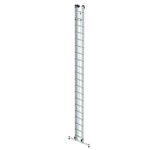 Aluminium 2-delige optrekladder  - met Nivello stabilisatiebalk/werkhoogte 11.4 m/ladderlengte uitgeschoven 10.3 m/ladderlengte ingeschoven 5.86 m/aantal sporten 2x20/breedte ladder 420 mm