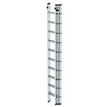 Aluminium 3-delige opsteekladder  - zonder stabilisatiebalk/werkhoogte 8 m/ladderlengte uitgeschoven 6.98 m/ladderlengte ingeschoven 3 m/aantal sporten 3x10/breedte ladder 500 mm