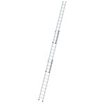 Aluminium 3-delige opsteekladder  - zonder stabilisatiebalk/werkhoogte 9.7 m/ladderlengte uitgeschoven 8.66 m/ladderlengte ingeschoven 3.62 m/aantal sporten 3x12/breedte ladder 500 mm