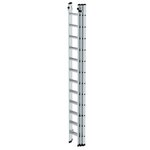 Aluminium 3-delige opsteekladder  - zonder stabilisatiebalk/werkhoogte 9.7 m/ladderlengte uitgeschoven 8.66 m/ladderlengte ingeschoven 3.62 m/aantal sporten 3x12/breedte ladder 500 mm