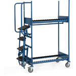 Bandenwagen 4562, met trap en veiligheidsbeugel, laadvlak 1000x588mm, Fetra