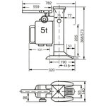 Machineheffer 6931, draagvermogen 5000 kg, Fetra