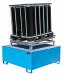 IBC Vloeistof restlediger type IR-1 verzinkt - ca. 1280x1080x275 (370) (lxbxh)/stelplaats 1200x1000 mm/draagkracht 1500 kg