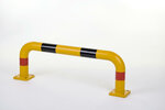 Beschermbeugel P30-30 polyurethaan/hoogte 350mm/lengte 1000mm/geel met zwarte en rode waarschuwings reflectoren