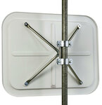 Verkeersspiegel TM INOX 60x80/inox 60x80 cm/kijkafstand 15-22 meter/verhogen de veiligheid op bedrijfsterreinen en bij in- en uitritten